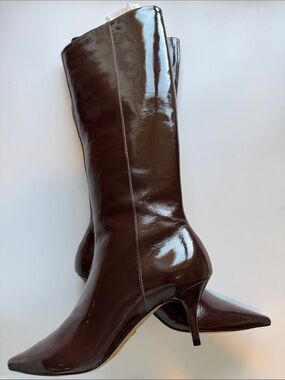 Arezzo Sasha Low Stiletto Leather Boots